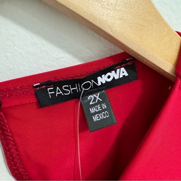 Fashion Nova NWT Red Francesca Mini Dress - Picture 3 of 6
